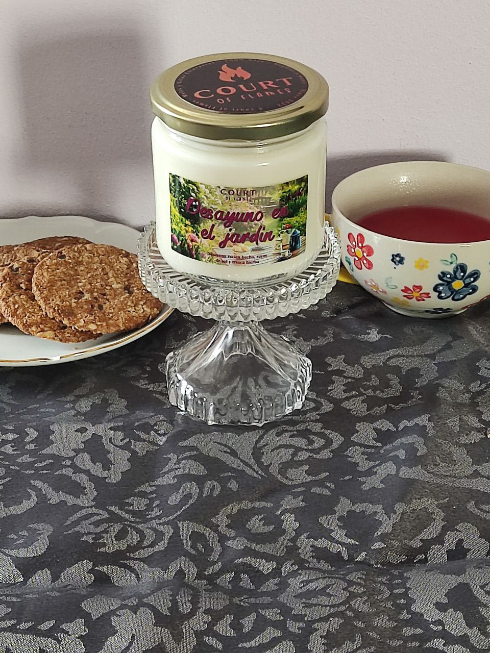 Desayuno en el jardín